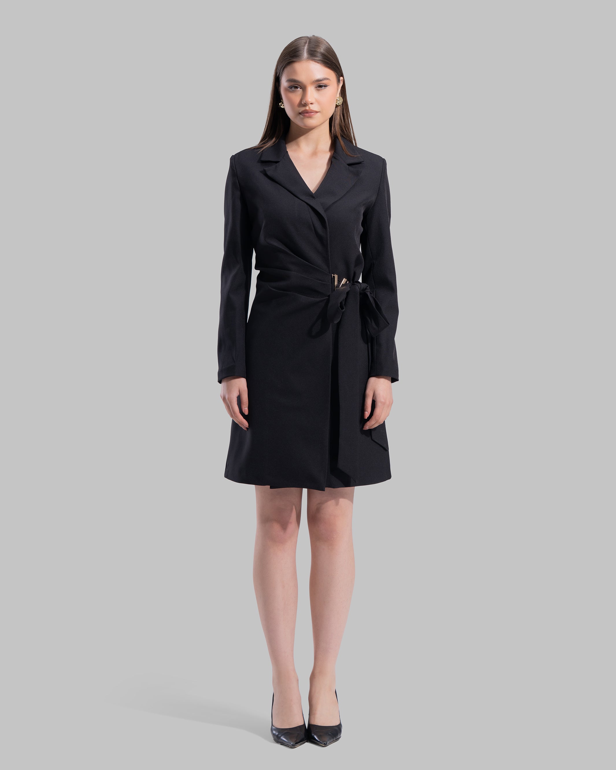 Belted Blazer Dress