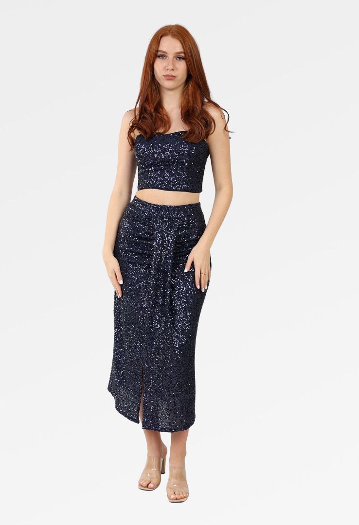SEQUIN CROP TOP