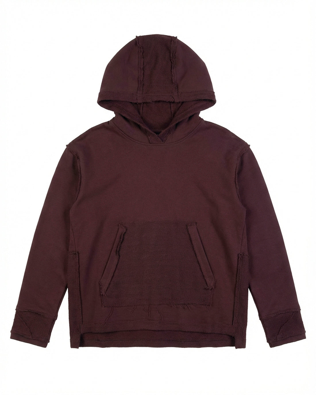 WIDE LEG PANTS WITH UNFINISHED