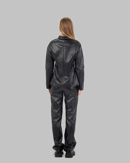 Leather Flared Pants