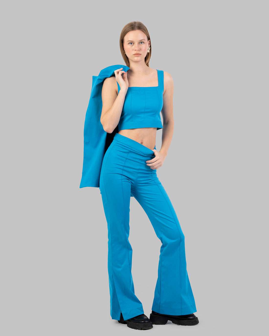 Square-Neck Cropped Top