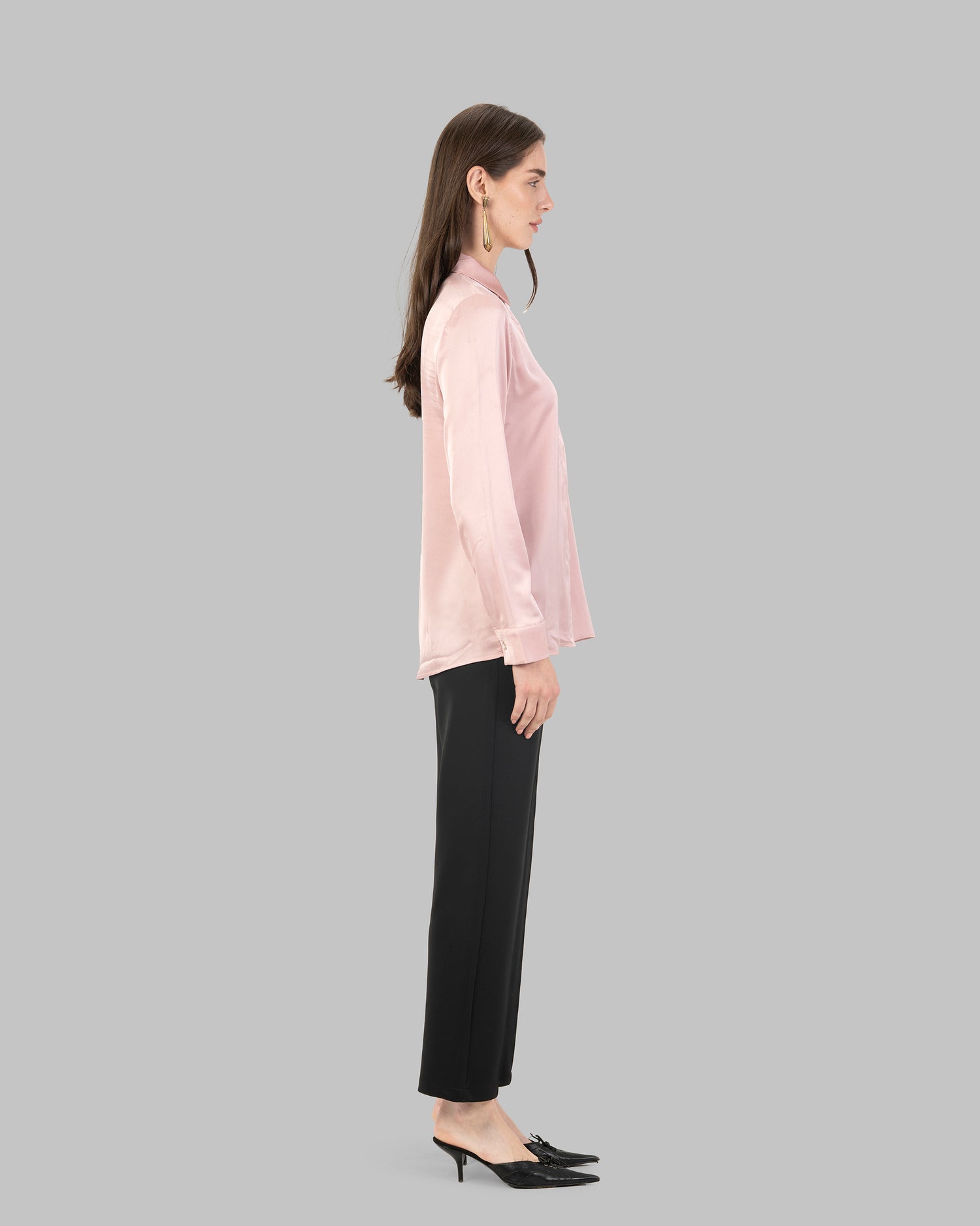 Long Sleeve Satin Shirt