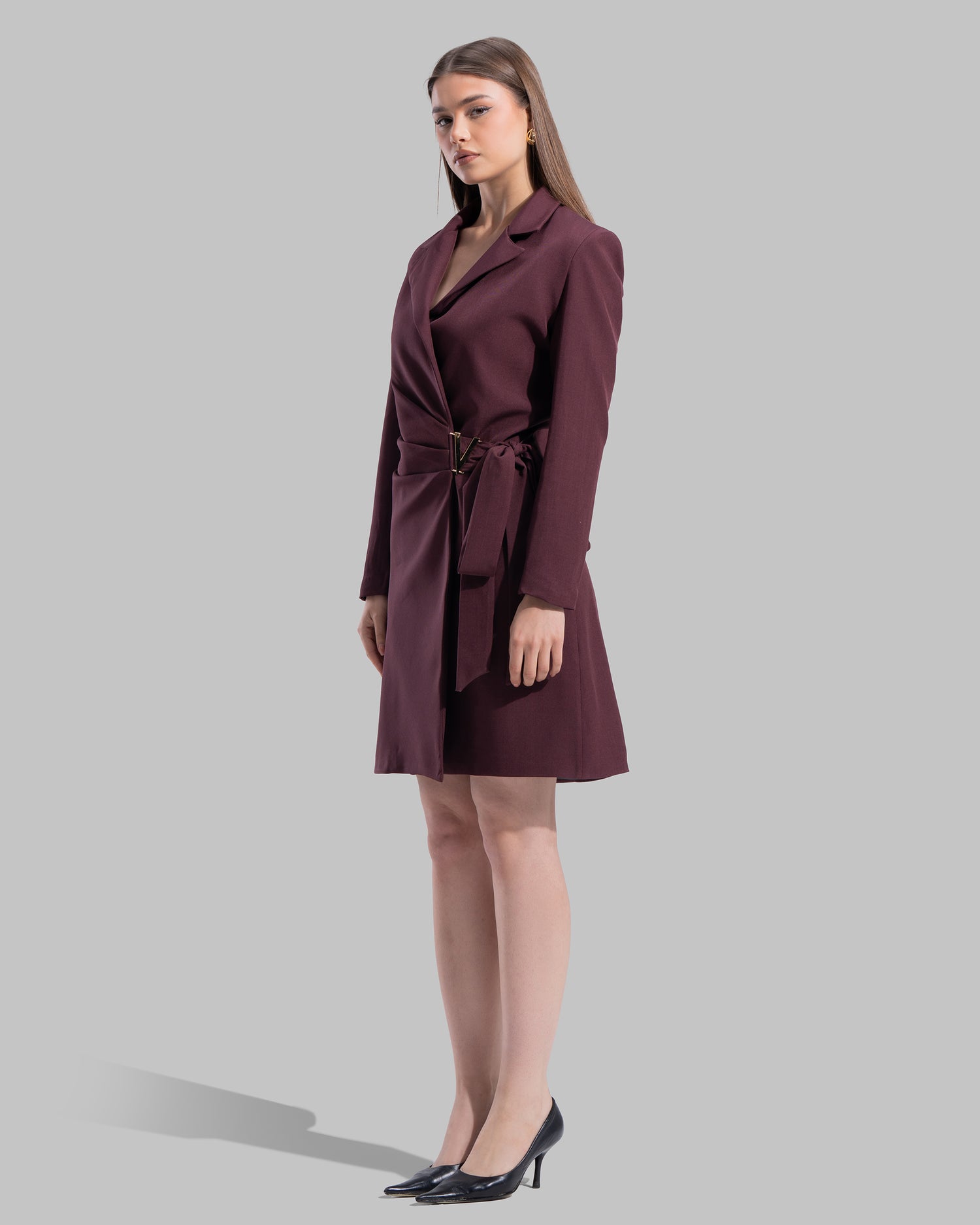 Belted Blazer Dress