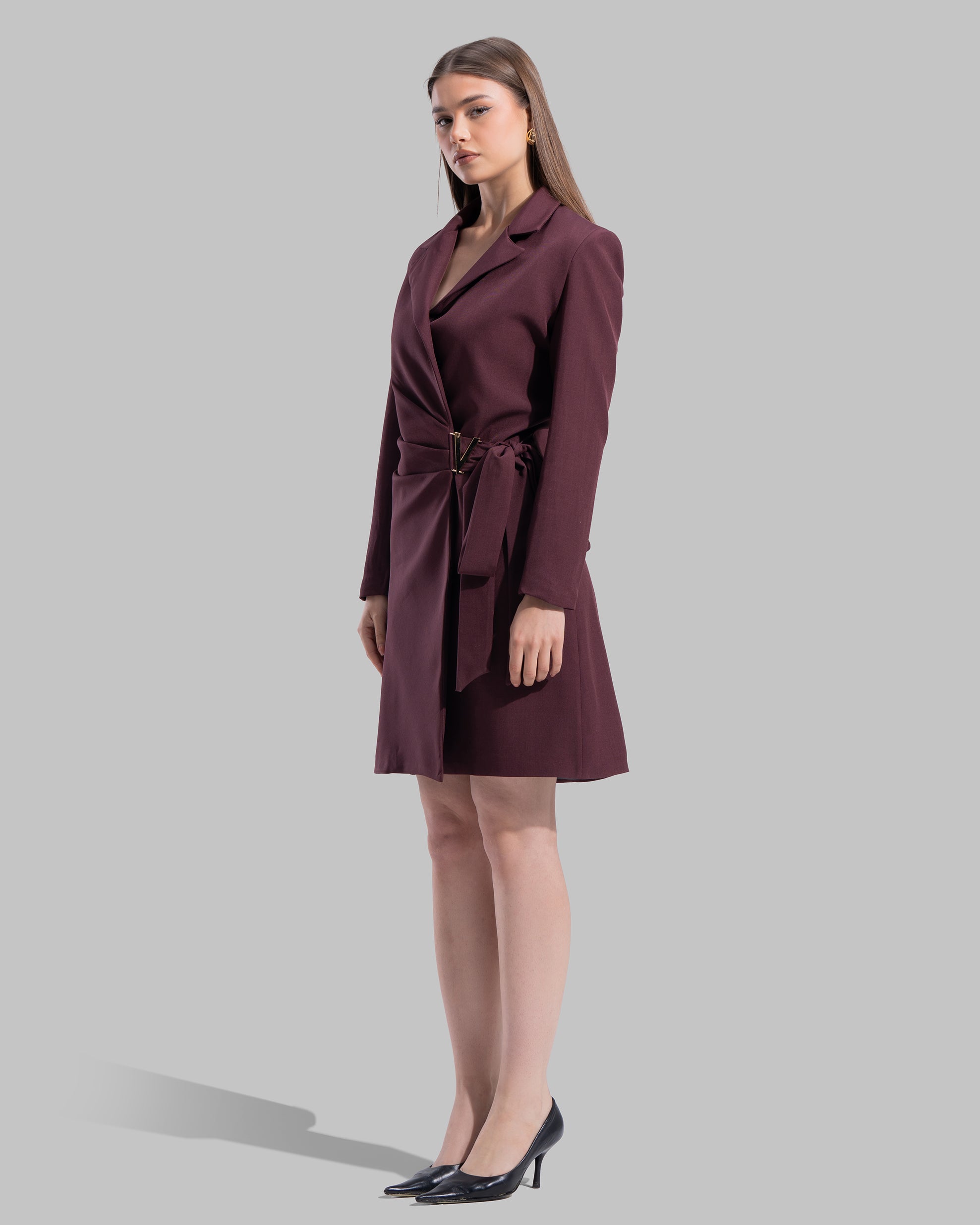 Belted Blazer Dress