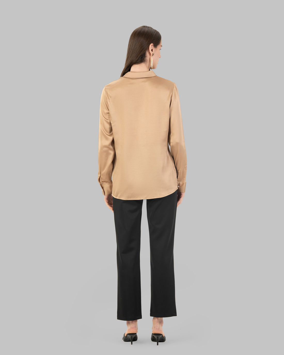 Long Sleeve Satin Shirt
