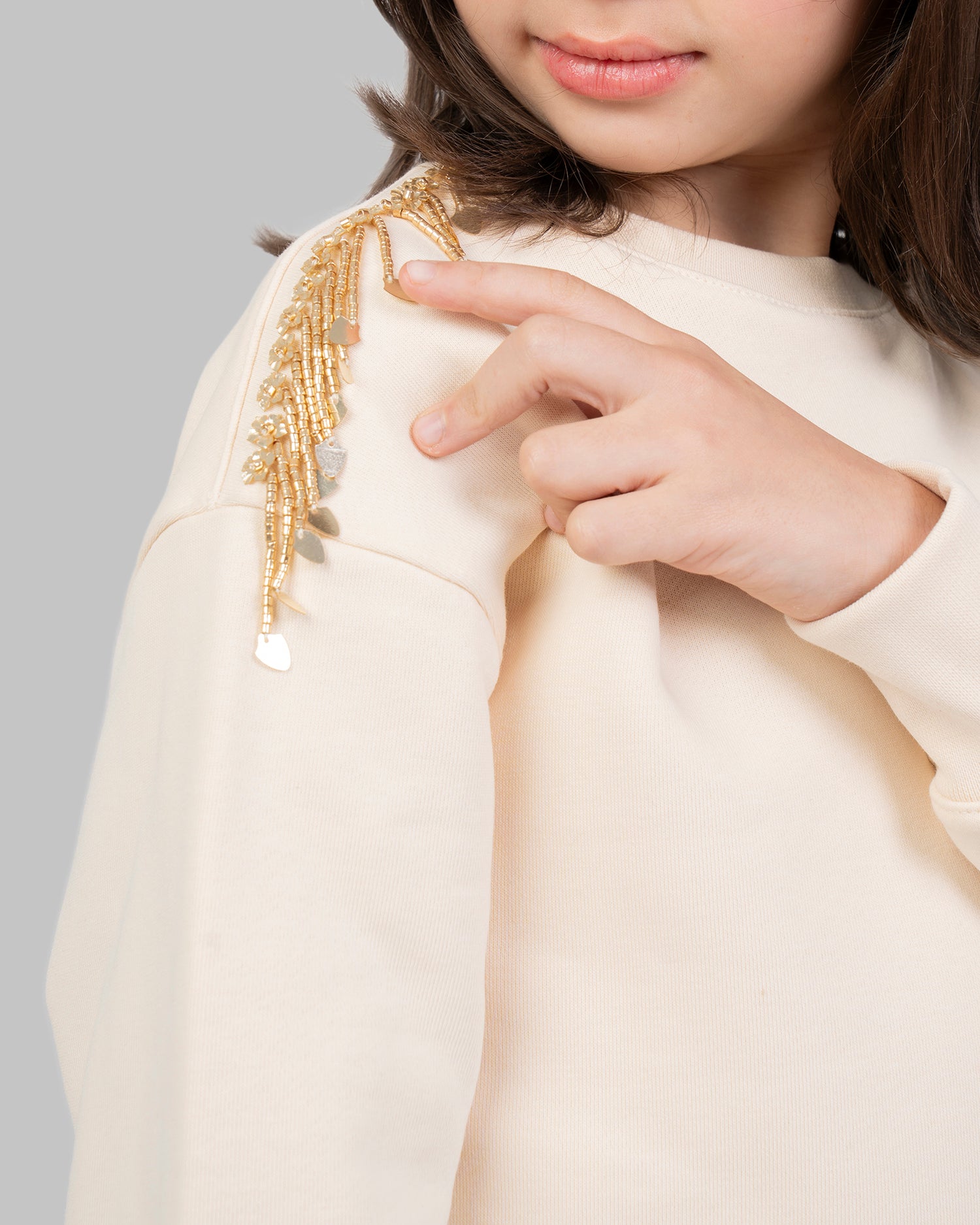 sweatshirt with fancy