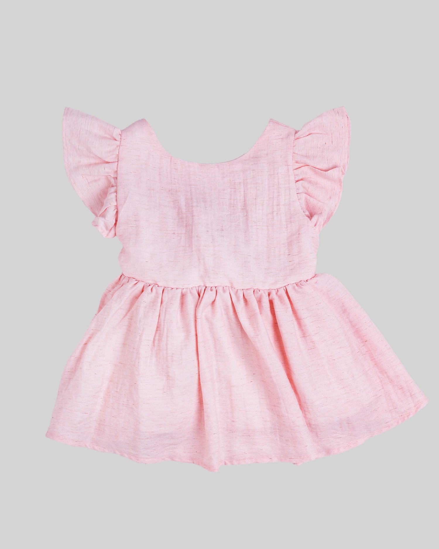 Ruffled top with V-neck