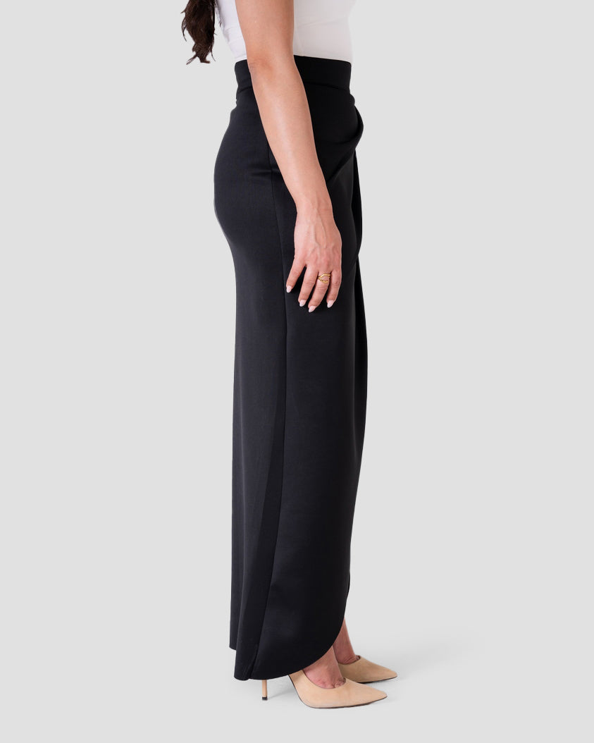 DRAPED MAXI SKIRT