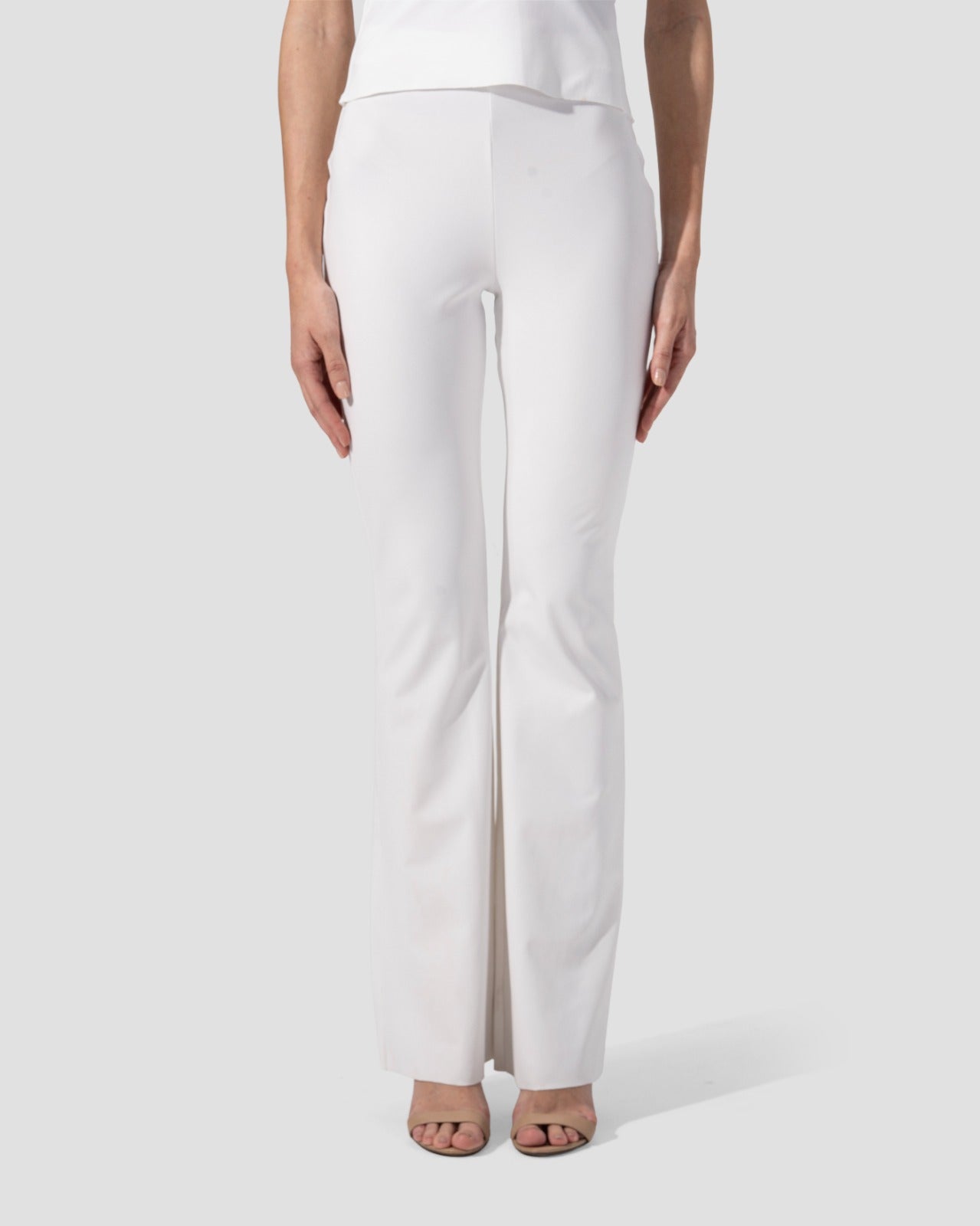 FLARED TROUSERS HIGH-WAIST WITH  ELESTICATED INNER