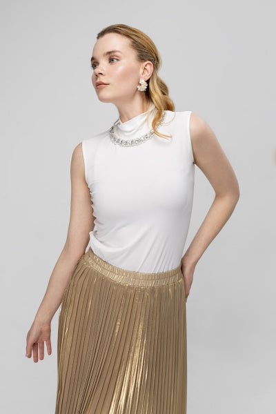 SHIMMER PLATED SKIRT