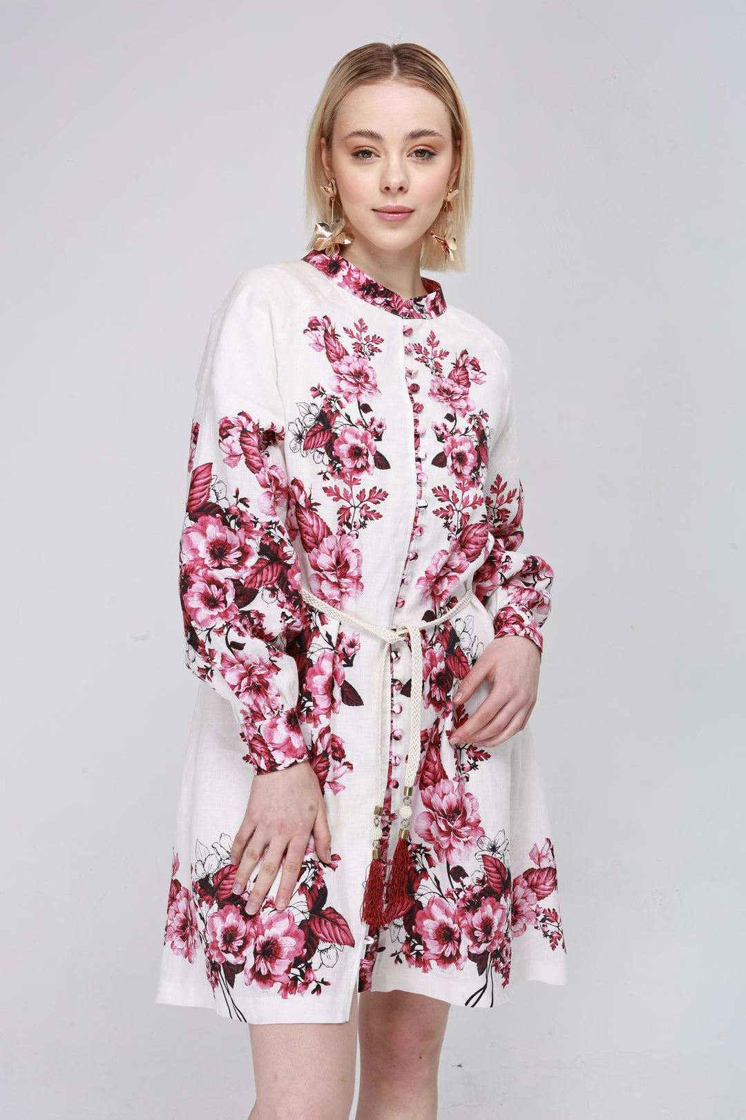 Floral Linen Tunic